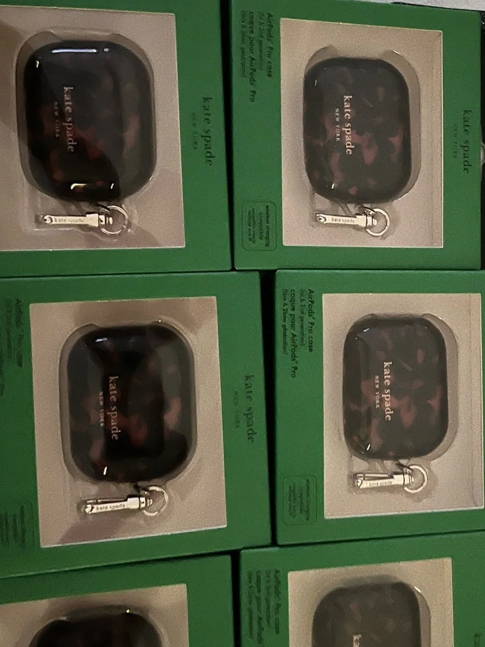kate spade Tortoiseshell Pattern AirPods Pro 1st/2nd generation Case  - Brown &